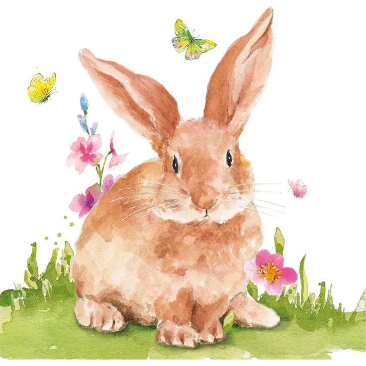 Paperproducts Design Servietten 33x33 cm Mr. Rabbit
