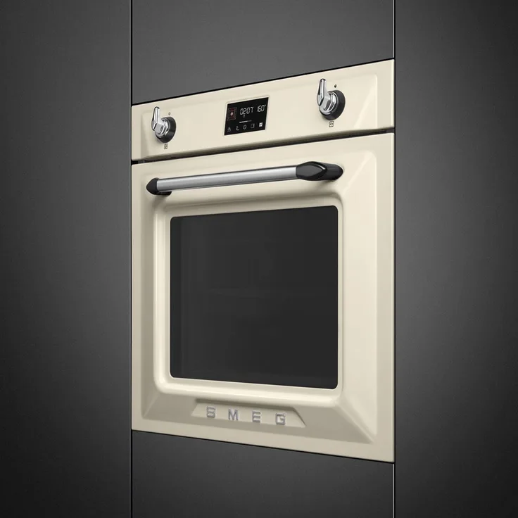 Smeg SOP6902S2PP Backofen mit Pyrolyse und Dampfunterstützung Victoria Design creme