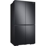 Samsung RF65A967EB1-EG Side-by-Side-Kühlschrank, freistehend, silber, NoFrost, Wasser- und Eiswürfelspender, Festwasseranschluss, Breite 91.2 cm