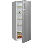 Exquisit KS320-V-H-040E Kühlschrank, freistehend, inoxlook, Energieklasse E
