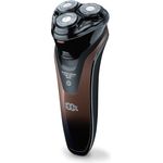 Beurer HR 8000 Rotationsrasierer Rotationsrasierer/Folienrasierer mit integriertem Detailtrimmer 60 Minuten Akkulaufzeit inkl. Aufbewahrungstasche, Reinigungspinsel