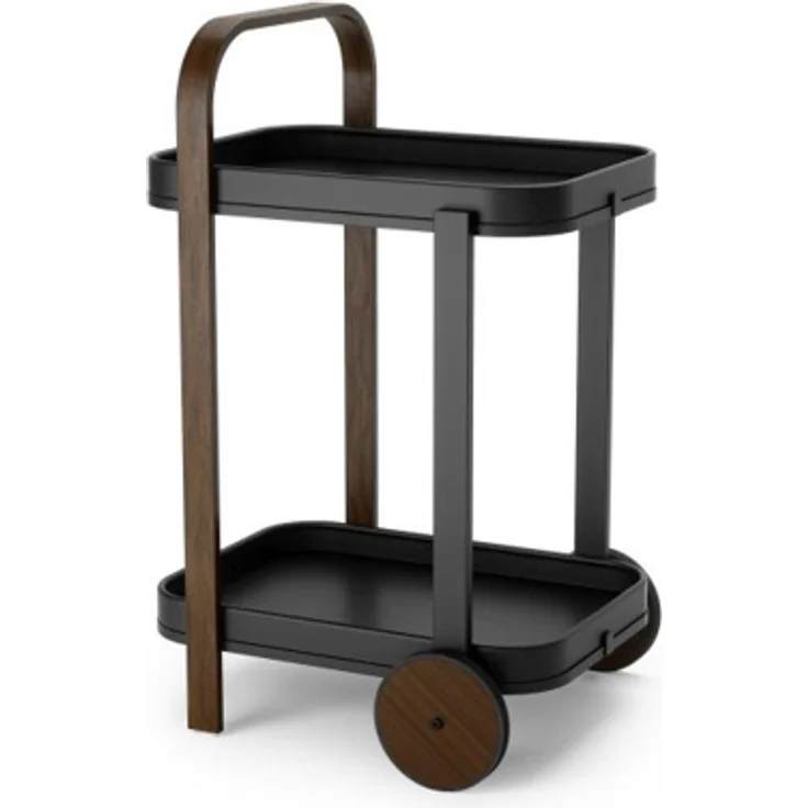 Umbra BELLWOOD Barwagen/Servierwagen, schwarz/walnuss 