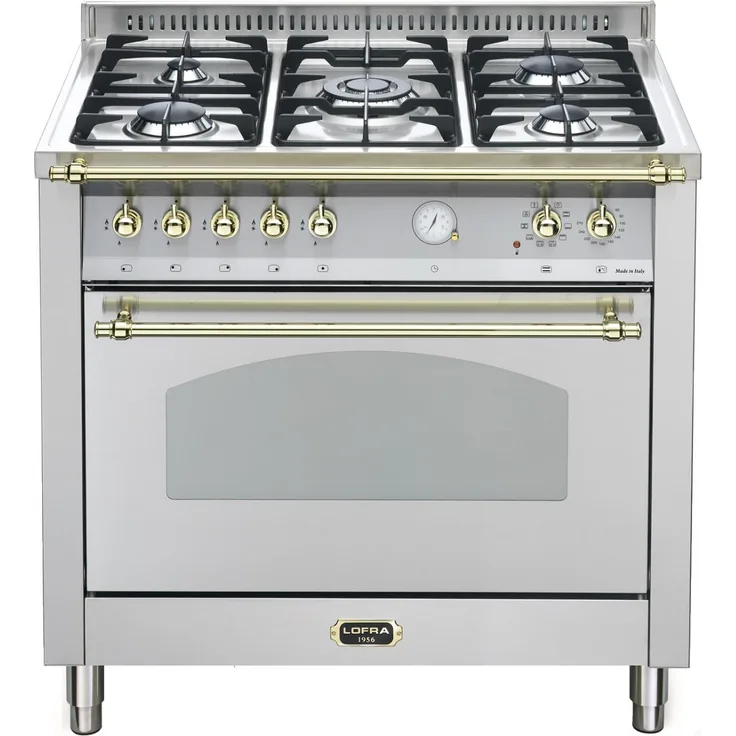Lofra DOLVITA SINGLE OVEN 90 cm RSG 96 MFT CI Stainless Messing Finish