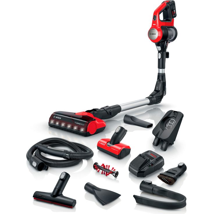 Bosch BKS711PET Unlimited Serie 7 Handstaubsauger, 40 min Akkubetrieb, Akkuwechsel-Option, knickbares Rohr, tornadorot – Bild 2