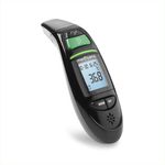 medisana TM 750 digitales 6in1 Fieberthermometer Ohrthermometer für Babys, Kinder und Erwachsene, Stirnthermometer mit visuellem Fieberalarm, Speicherfunktion und Messung von Flüssigkeiten