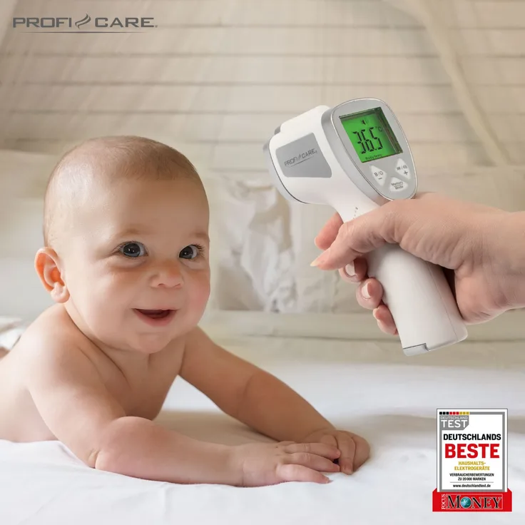 PROFICARE Fieberthermometer Kontaktlos Stirn Stirnthermometer LCD P...
