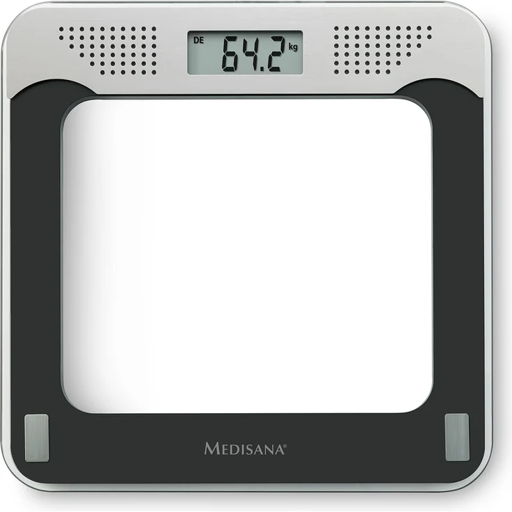 medisana PS 425 sprechende Personenwaage bis 180 kg, Badezimmerwaage mit Glasoberfläche und Sprachausgabe – Bild 2