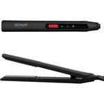 REVAMP ST-1500-EU Haarglätter, PTC-Heizplatten, Ionen-Technologie, LED-Anzeige, schwarz-matt