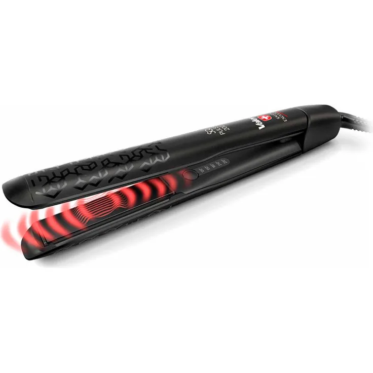 Valera SQ Pulsa 200 SQP 200 Glätteisen, Ionen-Technologie, bis 230 °C, Schnelles Aufheizen, ThermoCap, 5 Temperaturstufen, schwarz