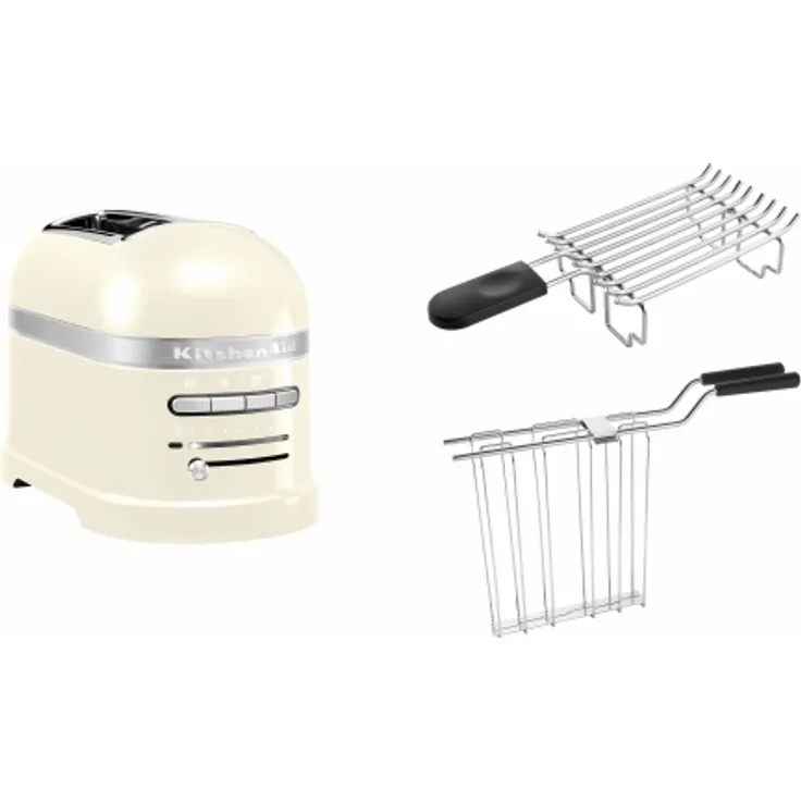 KitchenAid Paket 1, Toaster, inkl. Brötchenaufsatz Artisan 5KMT2204: Crème