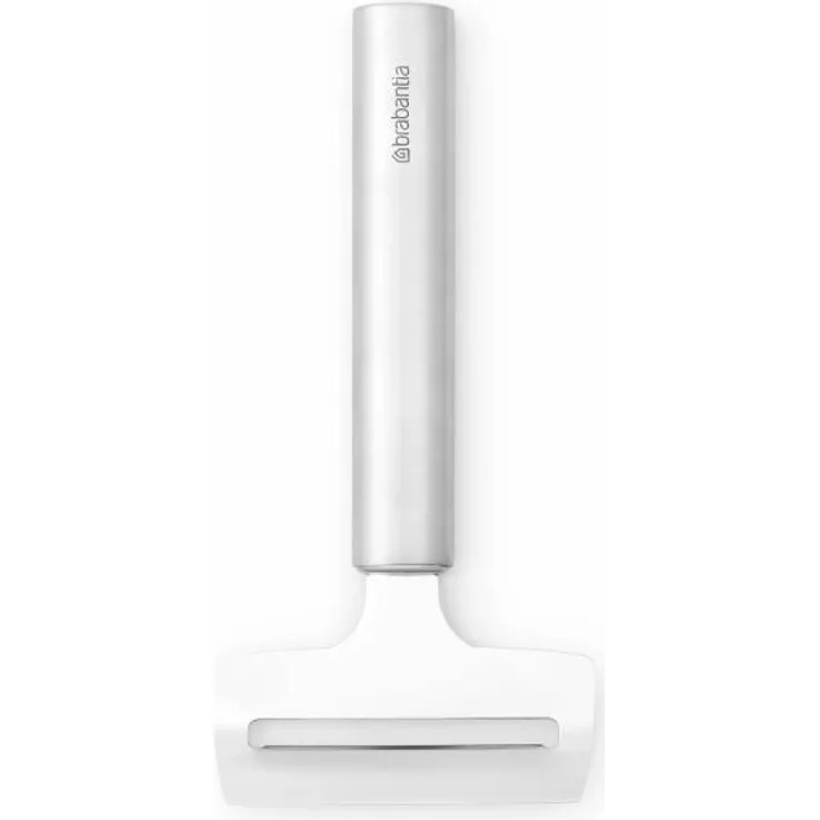 Brabantia Käsehobel Profileweicher Käse, Kochutensil, Küchenhelfer, Käsemesser, Stahl, Matt Steel, 15.5 cm, 250224