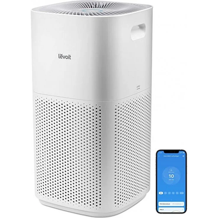Levoit Core 600S LAP-C601S Smart Luftreiniger, 49 Watt, HEPA-Filter, weiß – Bild 1