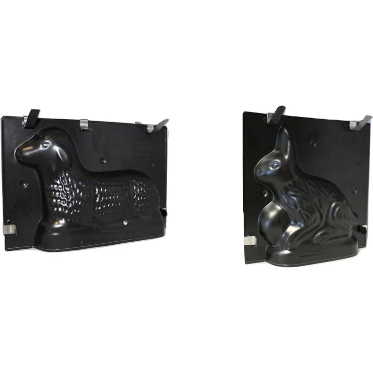 Kaiser Spezial Backset Ostern, Osterlamm + Osterhase Backform, Kuchenform 3D, Antihaft-Beschichtung – Bild 1