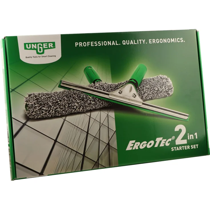 Unger Glasreinigungsset AK011A ErgoTec 2in1 Starterset – Bild 1