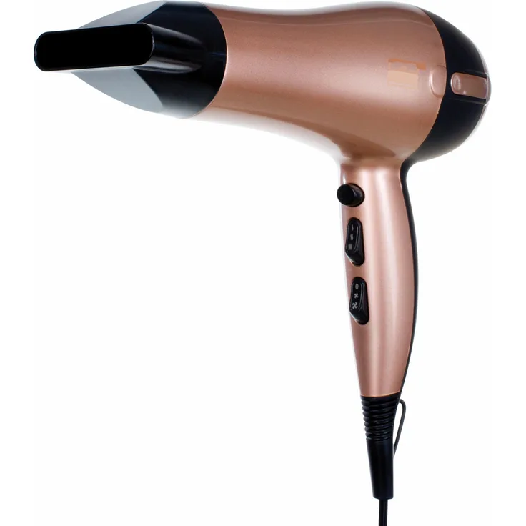 MIA SENA ThermoProtect Haartrockner, mit Ionen-Technologie, 2200W, 2 Gebläsestufen und 3 Heizstufen, inkl. 2 Aufsätze: Stylingdüse, Diffusor, rosegold