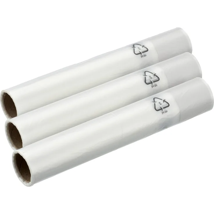 VacuPack Schweißfolie 28 x 400 cm, 3 Stück, Datum-Beschriftungsfeld, transparent