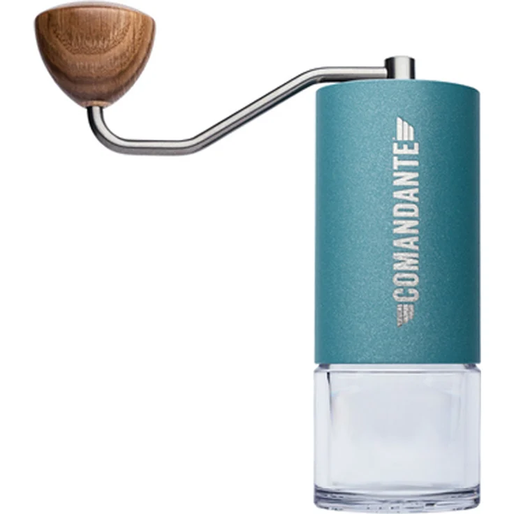 Comandante C40 MK4 Nitro Blade Alpine Lagoon Edelstahl Hand-Kaffeemühle, konisches Edelstahlmahlwerk manuelle Kaffeemühle – Bild 1