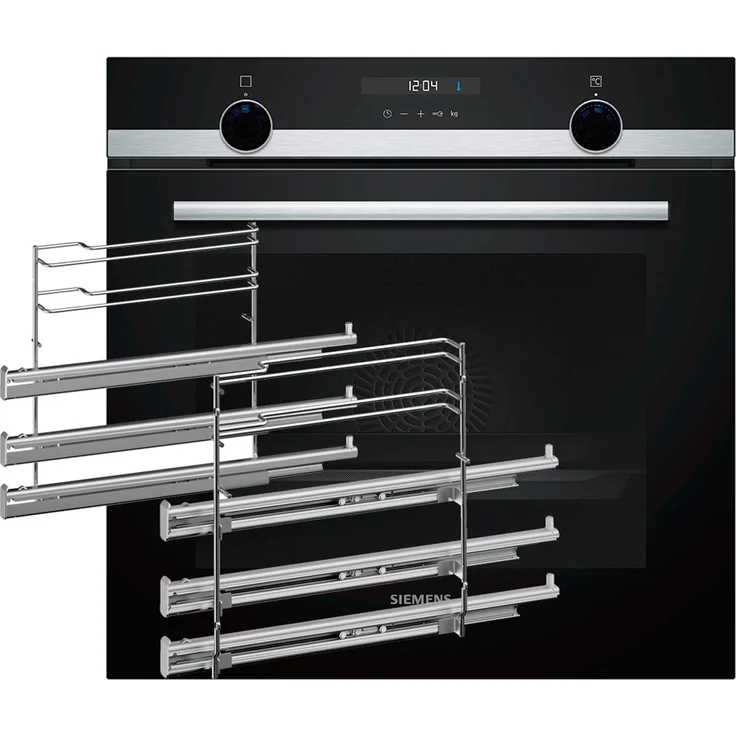 Siemens HB517ABS3 Set Backofen HB517ABS0 + Teleskopauszug HZ638300, schwarz, edelstahl – Bild 1
