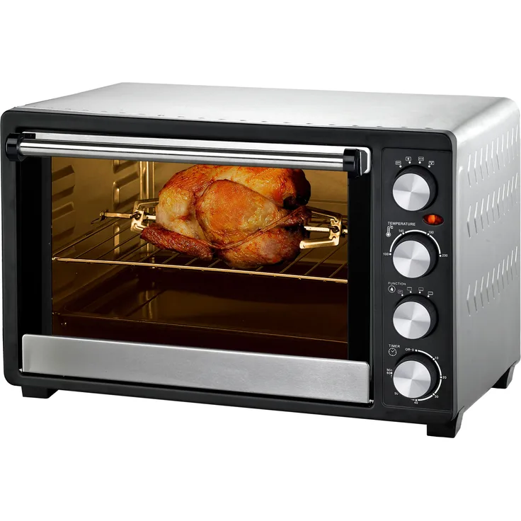 Syntrox Germany Backofen mit Umluft und Drehspieß, Volumen 30 Liter
