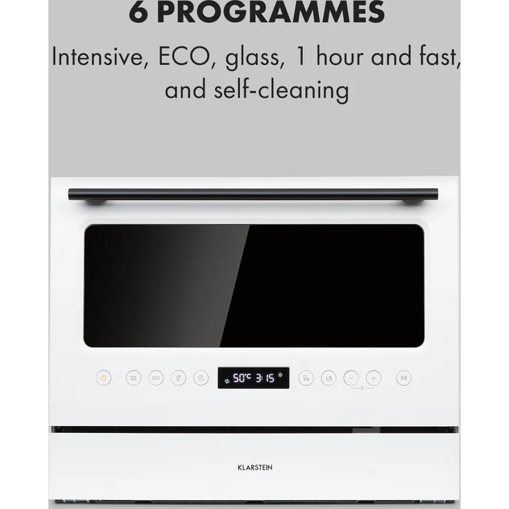 Klarstein Azuria, Tischgeschirrspüler, F, Geräuschemissionsklasse C, Geräuschemissionen 49 db(A) re1 pW – Bild 5