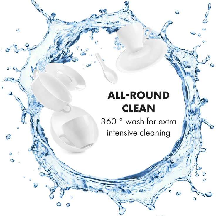 Klarstein Azuria, Tischgeschirrspüler, F, Geräuschemissionsklasse C, Geräuschemissionen 49 db(A) re1 pW – Bild 6