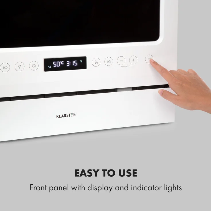 Klarstein Azuria, Tischgeschirrspüler, F, Geräuschemissionsklasse C, Geräuschemissionen 49 db(A) re1 pW – Bild 4