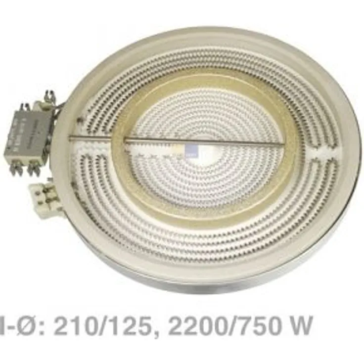 Strahlheizkörper 210-125mmØ wie Bosch 00356260 EGO 10.51213.034 für Kochfeld