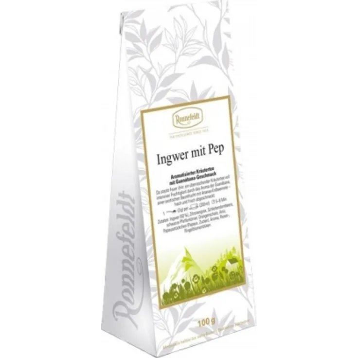 Ingwer mit Pep aromatisierter Kräutertee 100g