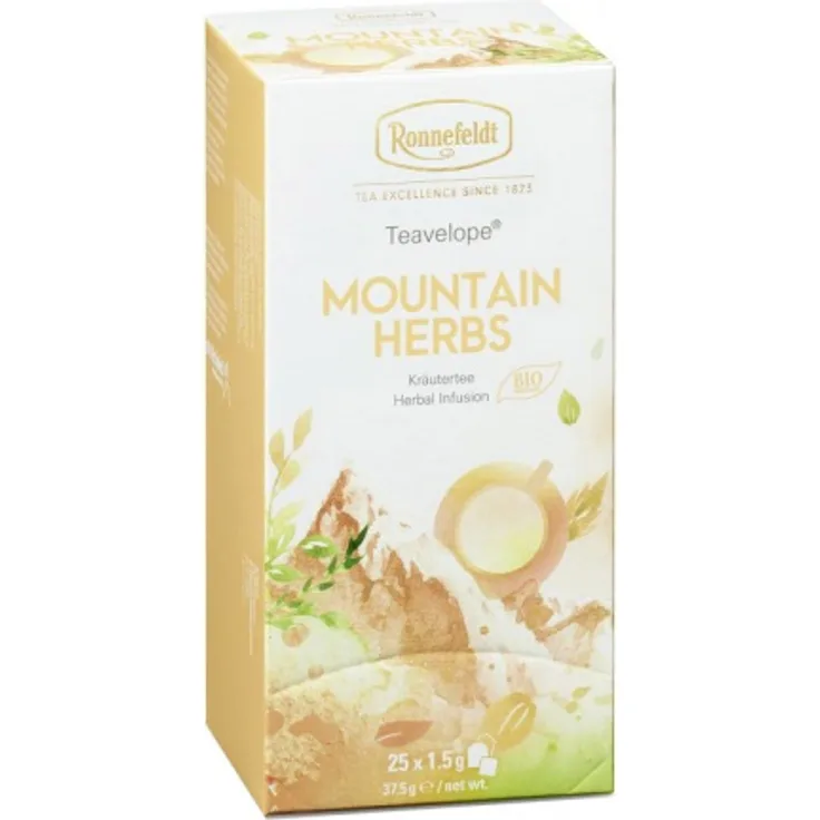 Teavelope Mountain Herbs Bio Kräutertee 25 Teebeutel 37,5g : 1er Packung
