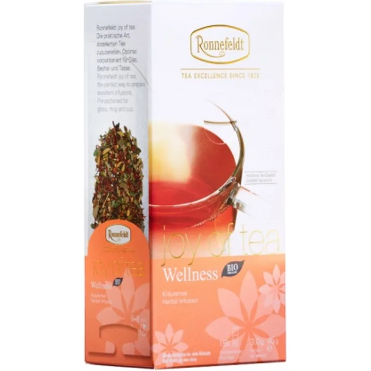 Joy of Tea Wellness Bio Kräutertee 15 Teebeutel (Caddy) 45g : 1er Packung