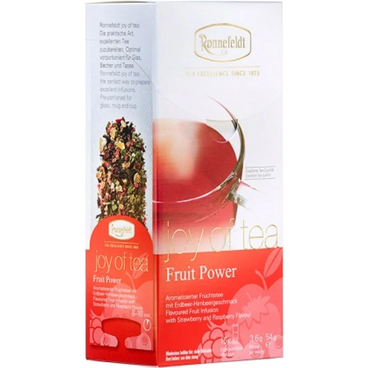 Joy of Tea Fruit Power aromat. Früchtetee 15 Teebeutel (Caddy) 54g : 1er Packung – Bild 1