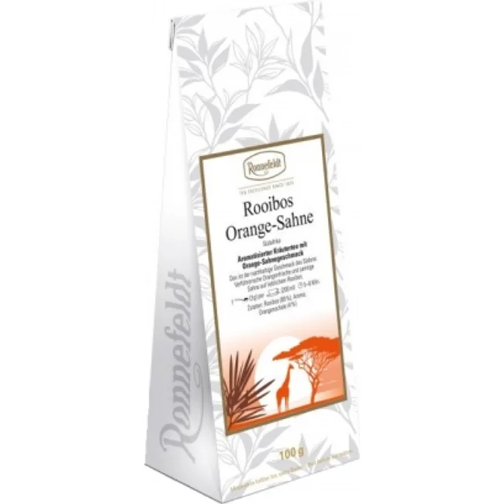 Rooibos Orange Sahne aromatisierter Kräutertee 100g