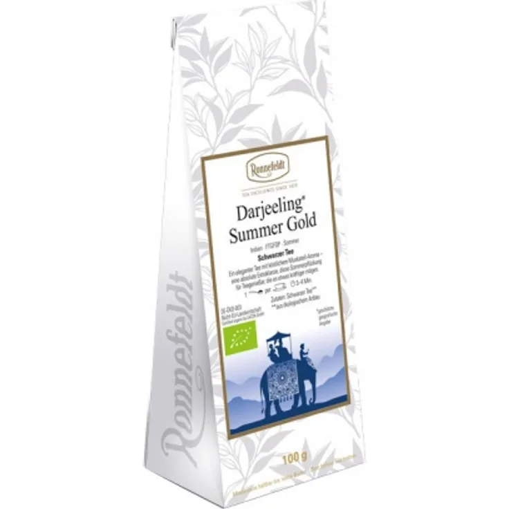 Darjeeling Summer Gold Bio schwarzer Tee aus Indien 100g : 1 x 100g Einzelpackung