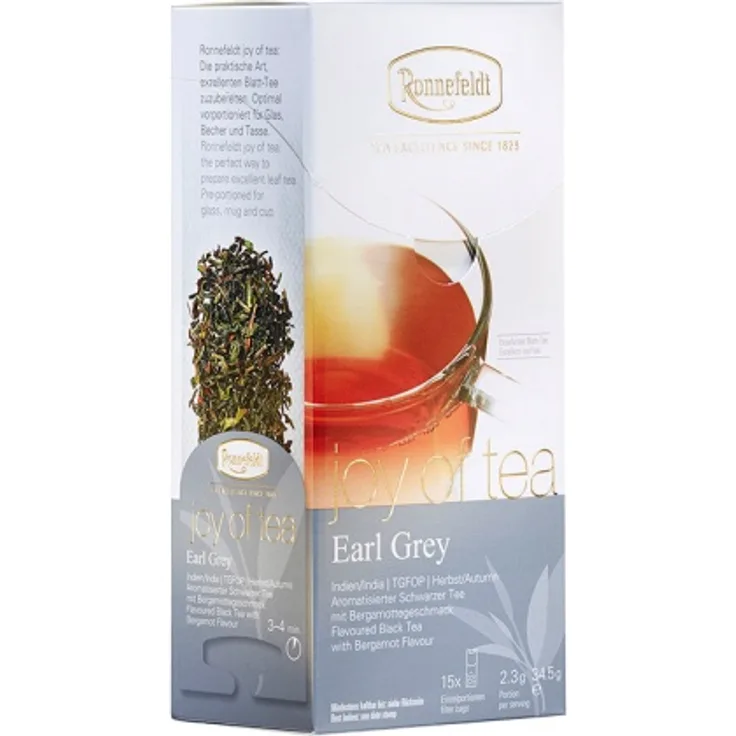 Joy of Tea Earl Grey aromat. schwarzer Tee 15 Teebeutel (Caddy) 34,5 : 1er Packung