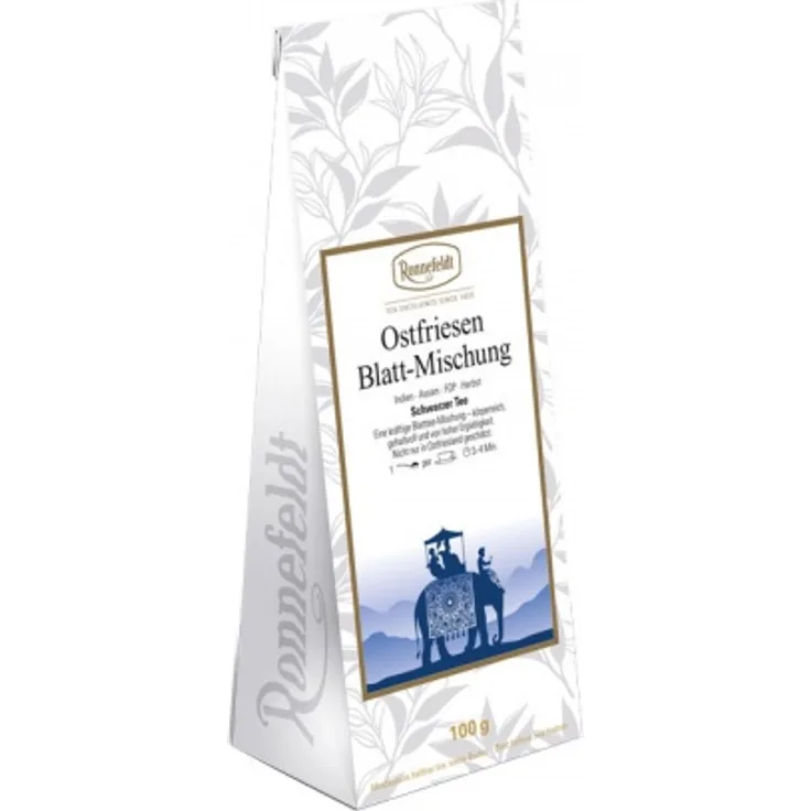 Ostfriesen Blatt-Mischung schwarzer Tee aus Indien 100g