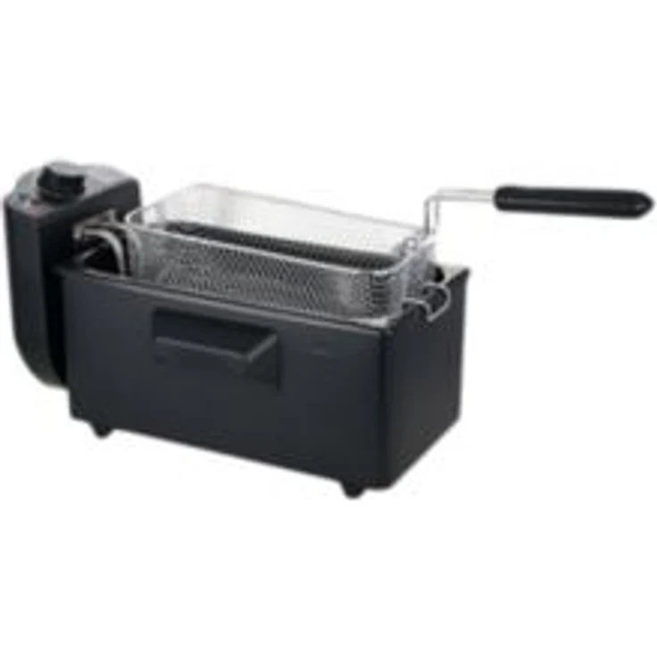 EMERIO Kaltzonen-Fritteuse 3,0l Volumen 2.000 Watt Gewicht 2,12kg – Bild 1