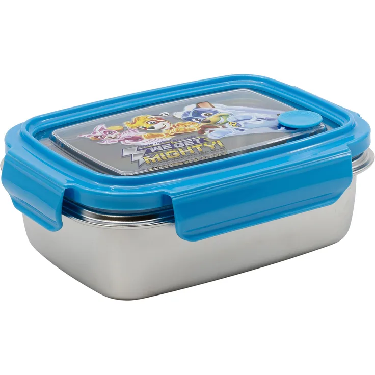 Paw Patrol Mighty Pups Kinder Premium Edelstahl Brotdose Lunchbox Frühstücks-Box Vesper-Dose 670 ml