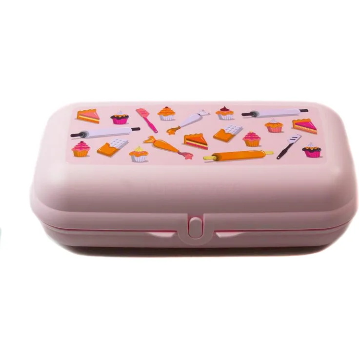TUPPERWARE To Go Maxi-Twin rosa Backen Brotdose Box Lunchbox Behälter Maxitwin