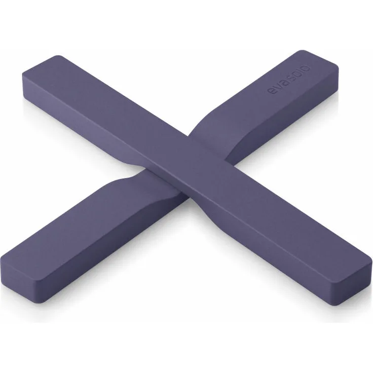 Eva Solo Magnetischer Untersetzer Violet Blue, 2-tlg., Topfuntersetzer, Topfablage, Nylon - Silikon, 19.5 cm, 530761