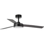 Energiespar Deckenventilator Barth Schwarz mit LED