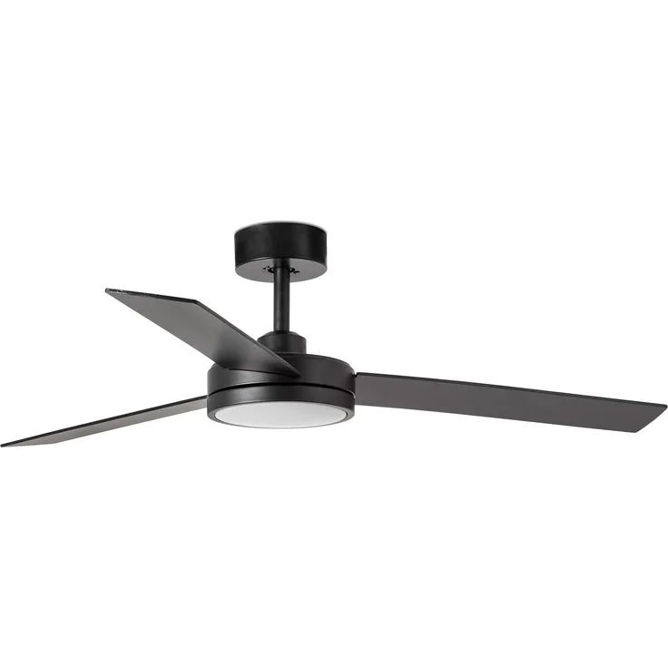 Energiespar Deckenventilator Barth Schwarz mit LED
