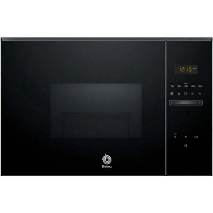Balay 3CG5172N2 Mikrowelle mit Grill, Einbaugerät, 20 L Garraum, inkl. Drehteller, 800W, Memoryfunktion, Selbstreinigung, schwarz