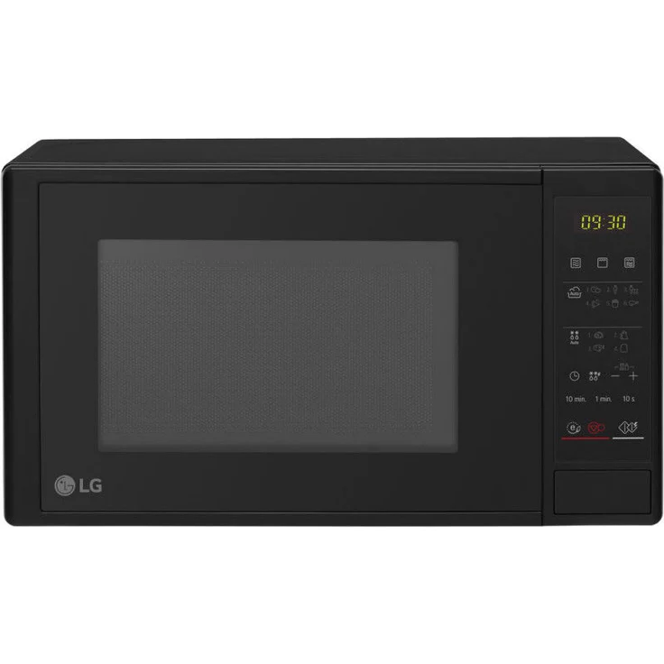 LG MH6042D Mikrowelle, Standgerät, 600 Watt, 20 L Garraum, LED-Display, 5 Leistungsstufen, schwarz – Bild 1