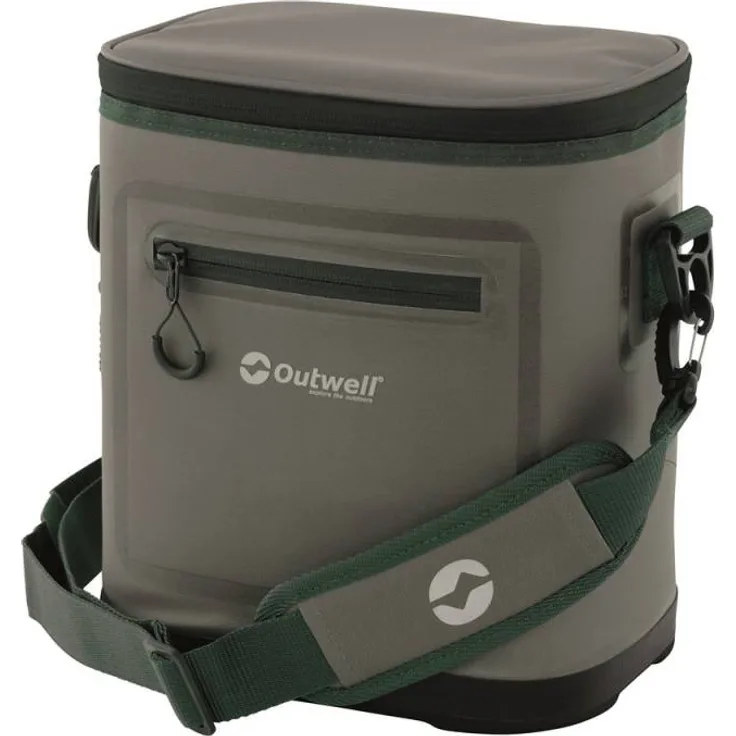 Outwell Coolbag Hula M 590164 Kühltasche, 8 Liter, 26 x 19 x 28 cm, mit Schultergurt, grau