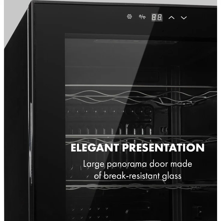 Klarstein Shiraz 24 Uno Weinkühlschrank, freistehend, schwarz, 24 Flaschen, Energieklasse G – Bild 8
