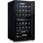 Klarstein Shiraz 29 Duo Weinkühlschrank, freistehend, schwarz, 29 Flaschen, 2 Zonen, Energieklasse G