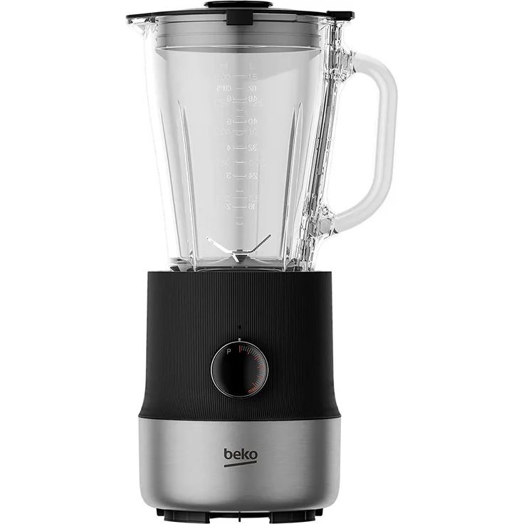 Beko TBN 81808 BX Standmixer, 800 Watt, 1,75 Liter, Ice Crusher, Turbotaste, 6 Geschwindigkeitsstufen, schwarz