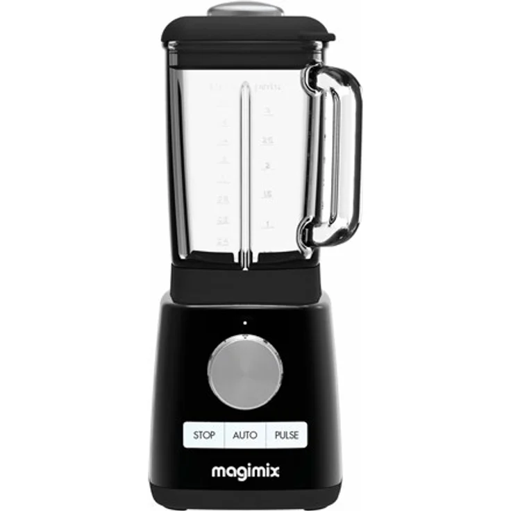Magimix 11628SK Power Blender Standmixer, 1300 Watt, 1,8 Liter Glasbehälter, Puls-Funktion, 5 Programme, Kunststoff, schwarz