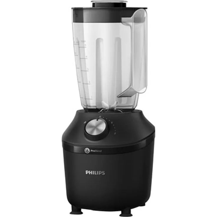 Philips HR2191/01 3000 Standmixer, 600 W, 2 Liter, 2 Geschwindigkeiten, schwarz