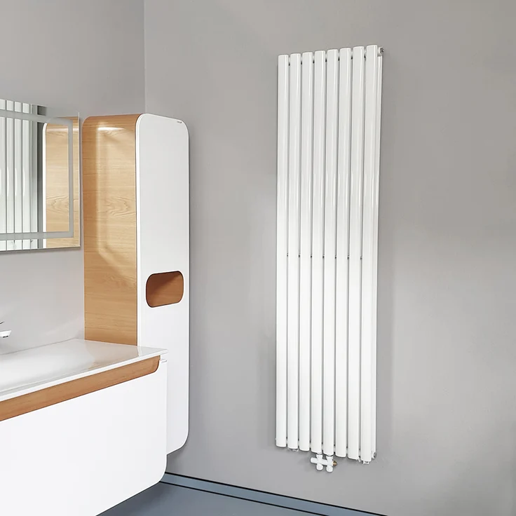 Paneel Heizkörper Vertikal doppellagig weiß 1800X590-10 ELEM. - 2050W,  – Bild 1